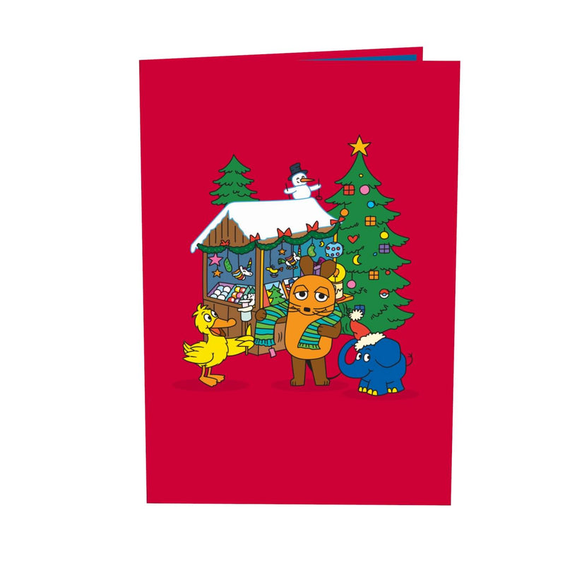 The Maus® Christmas market Pop-Up Card