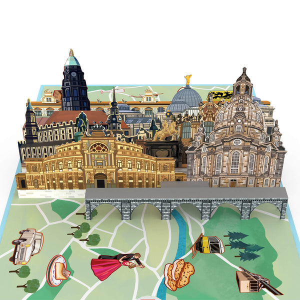 Dresden Pop-Up Karte