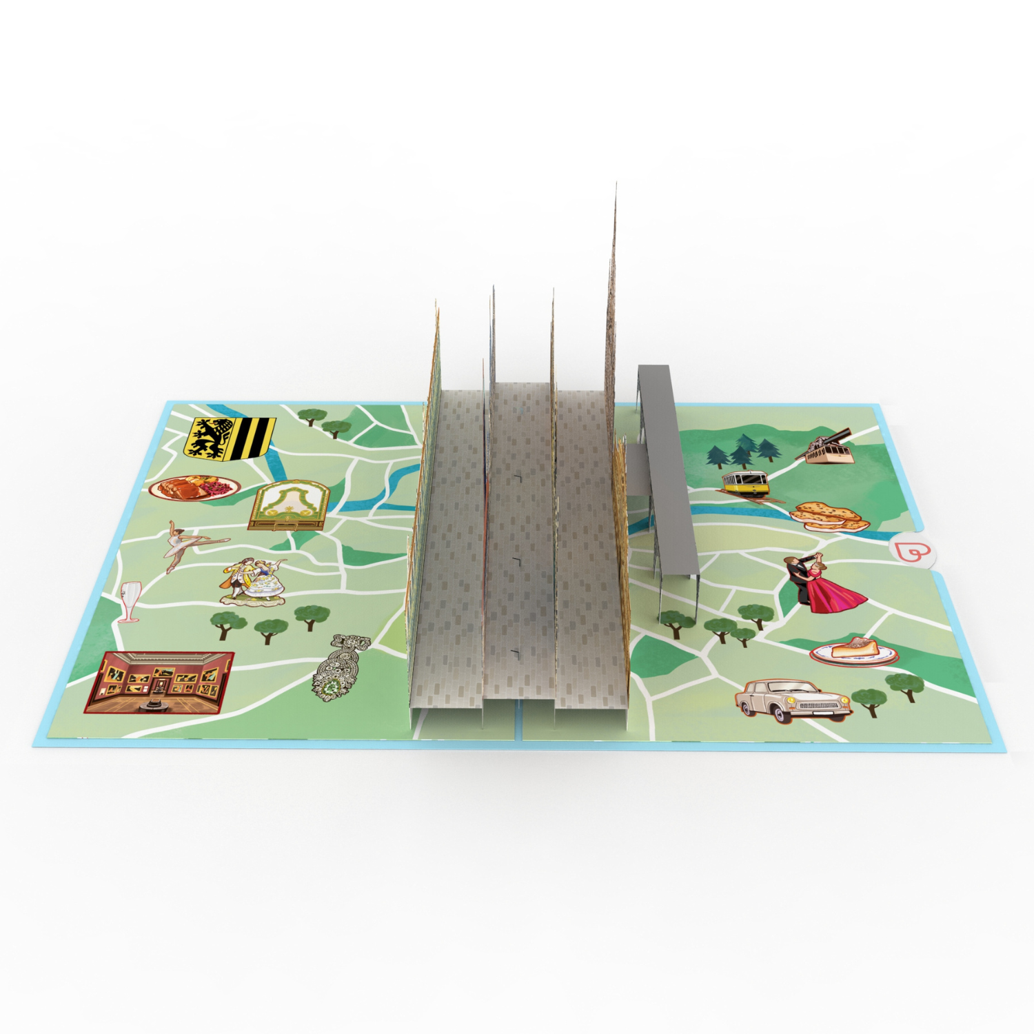 Dresden Pop-Up Map