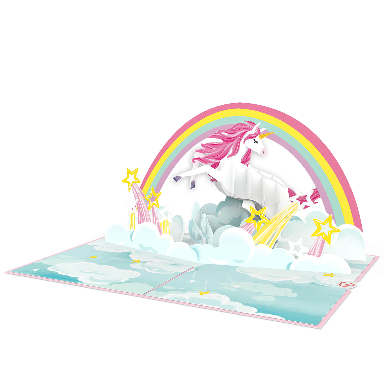 Unicorn with rainbow Pop-Up Card