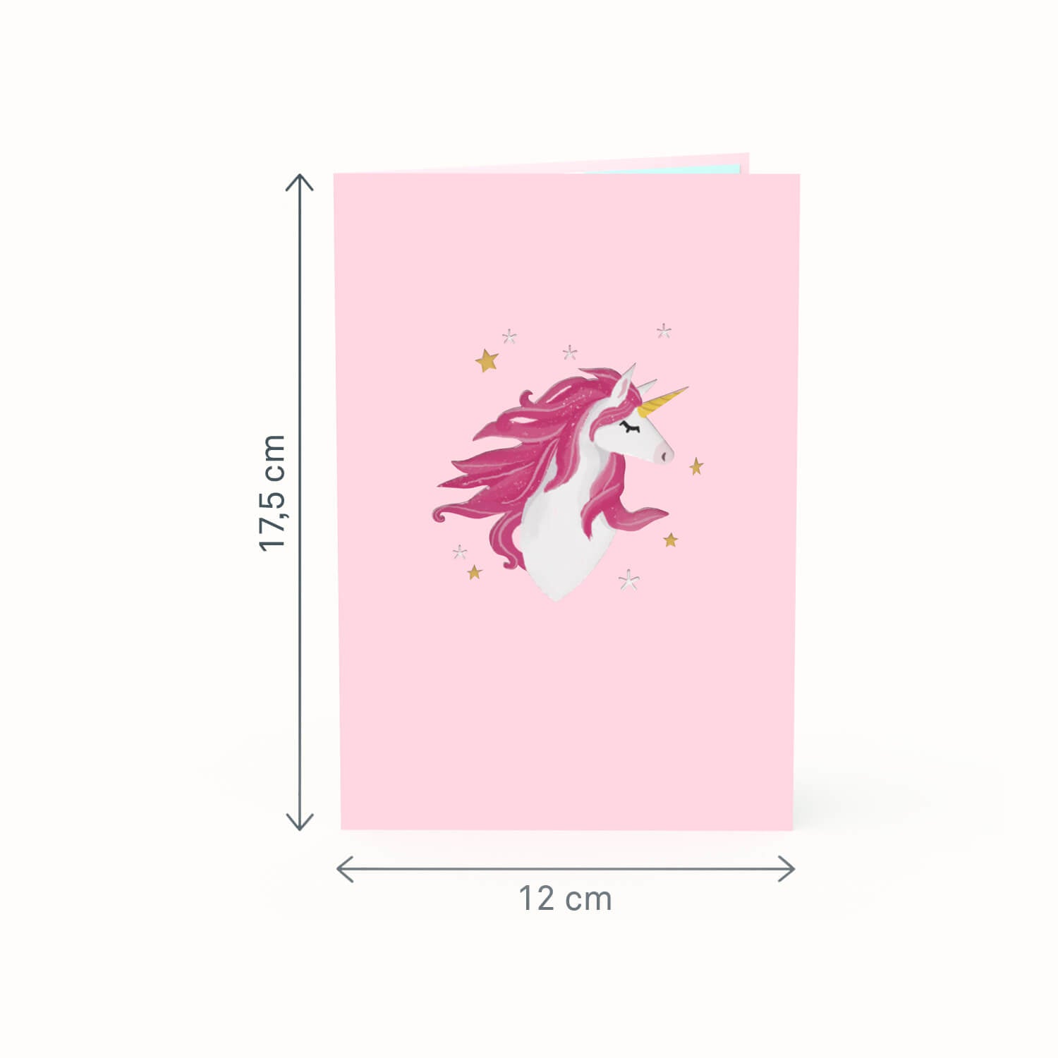 Unicorn with rainbow Pop-Up Card