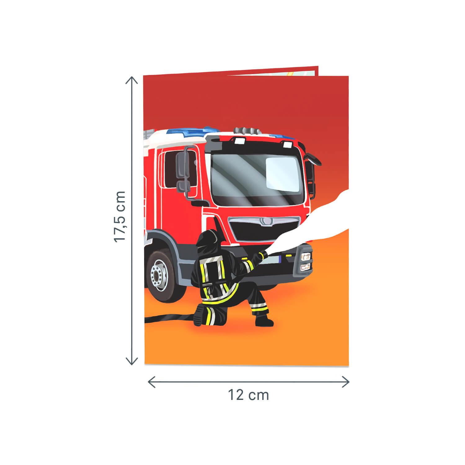 Fire Truck Pop-Up Card