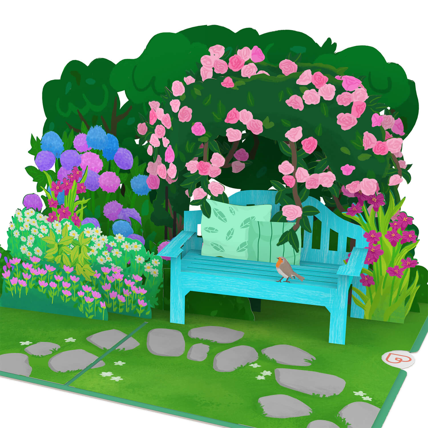 Garden with flowers Pop-Up Card