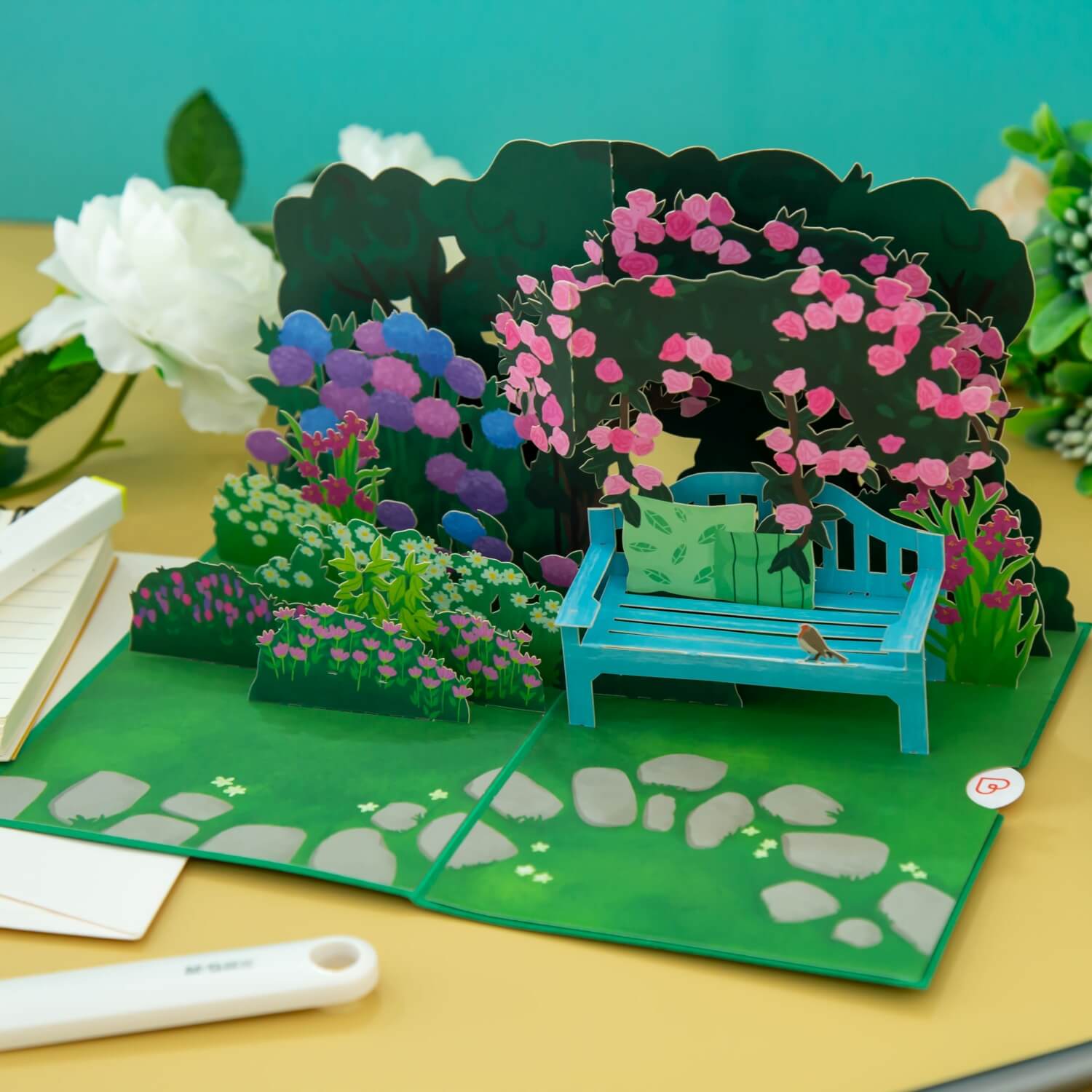 Garden with flowers Pop-Up Card