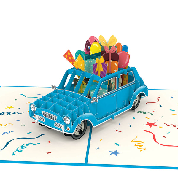 Birthday car Pop-Up Card