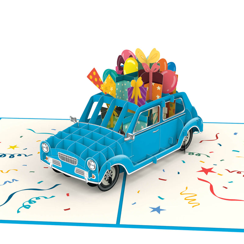 Birthday car Pop-Up Card