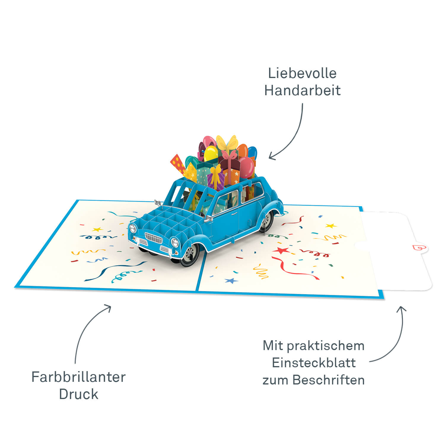 Birthday car Pop-Up Card