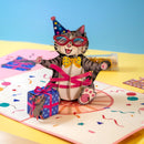 Birthday cat Pop-Up Card