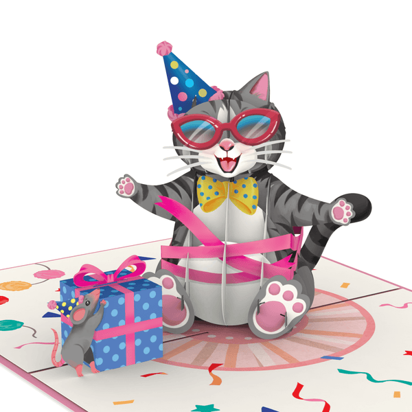 Birthday cat Pop-Up Card