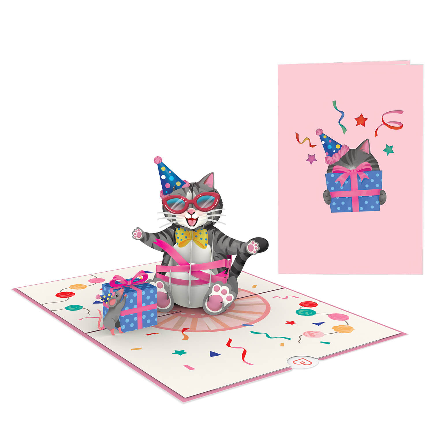 Birthday cat Pop-Up Card