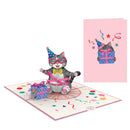 Birthday cat Pop-Up Card
