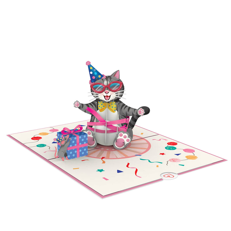 Birthday cat Pop-Up Card