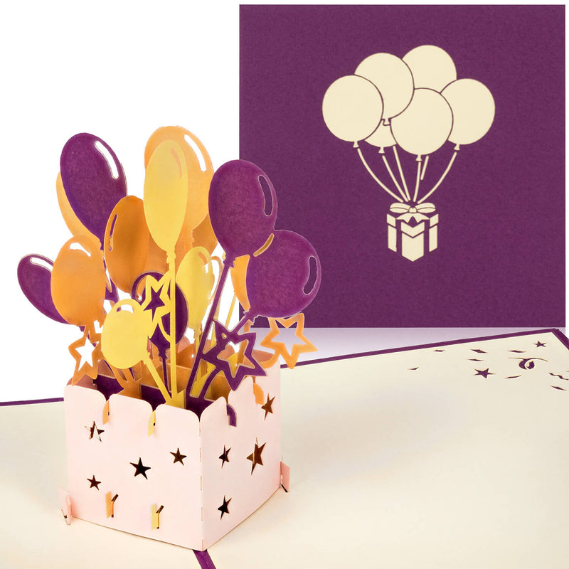 Gift Box (Purple) Pop-Up Card