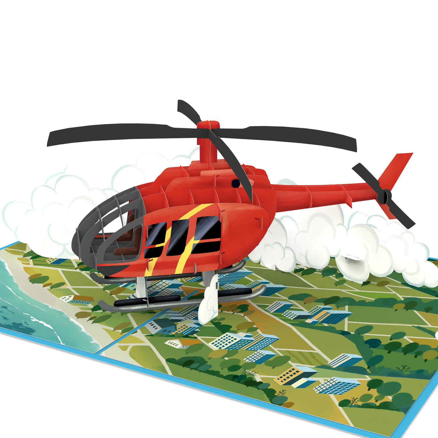 Helicopter Pop-Up Card