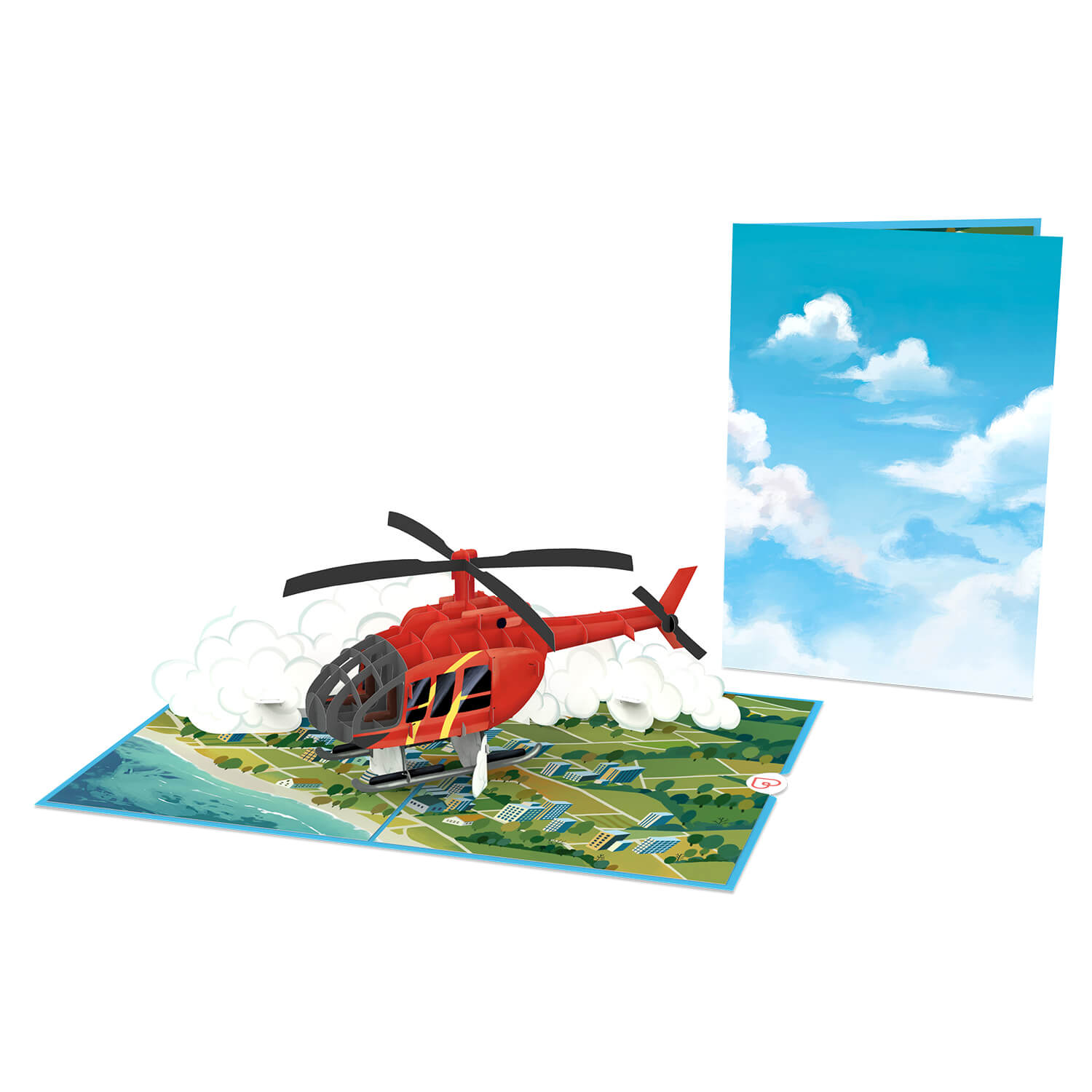 Helicopter Pop-Up Card