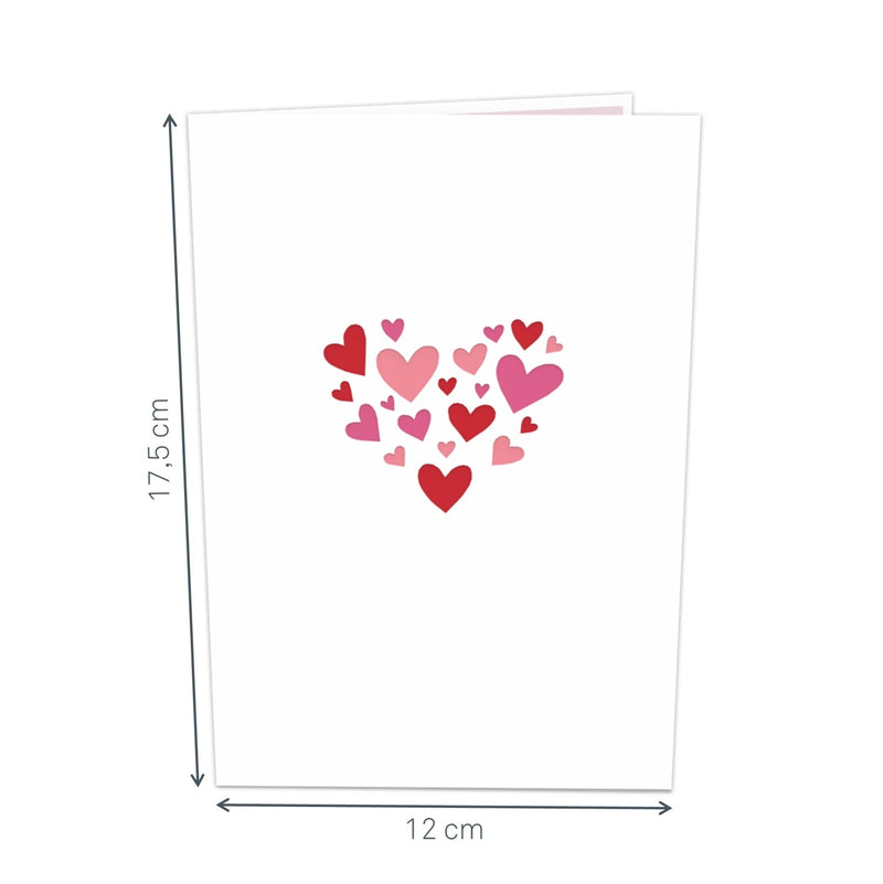 Heart tree with turtledoves Pop-Up Card