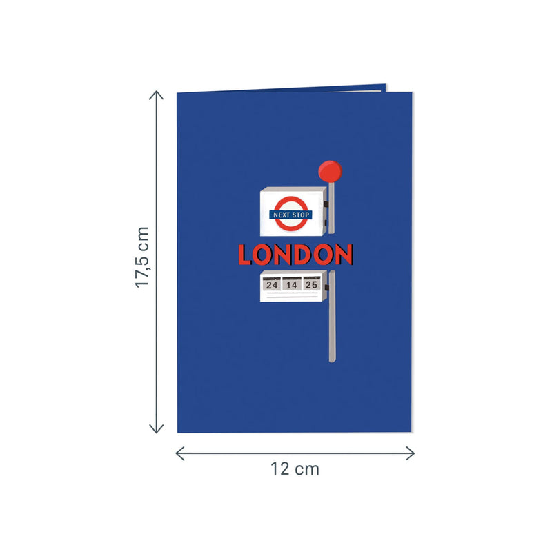 Londoner Bus Pop-Up Karte