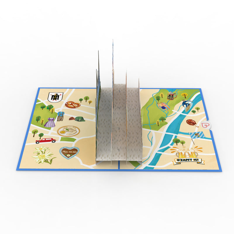 München Pop-Up Karte