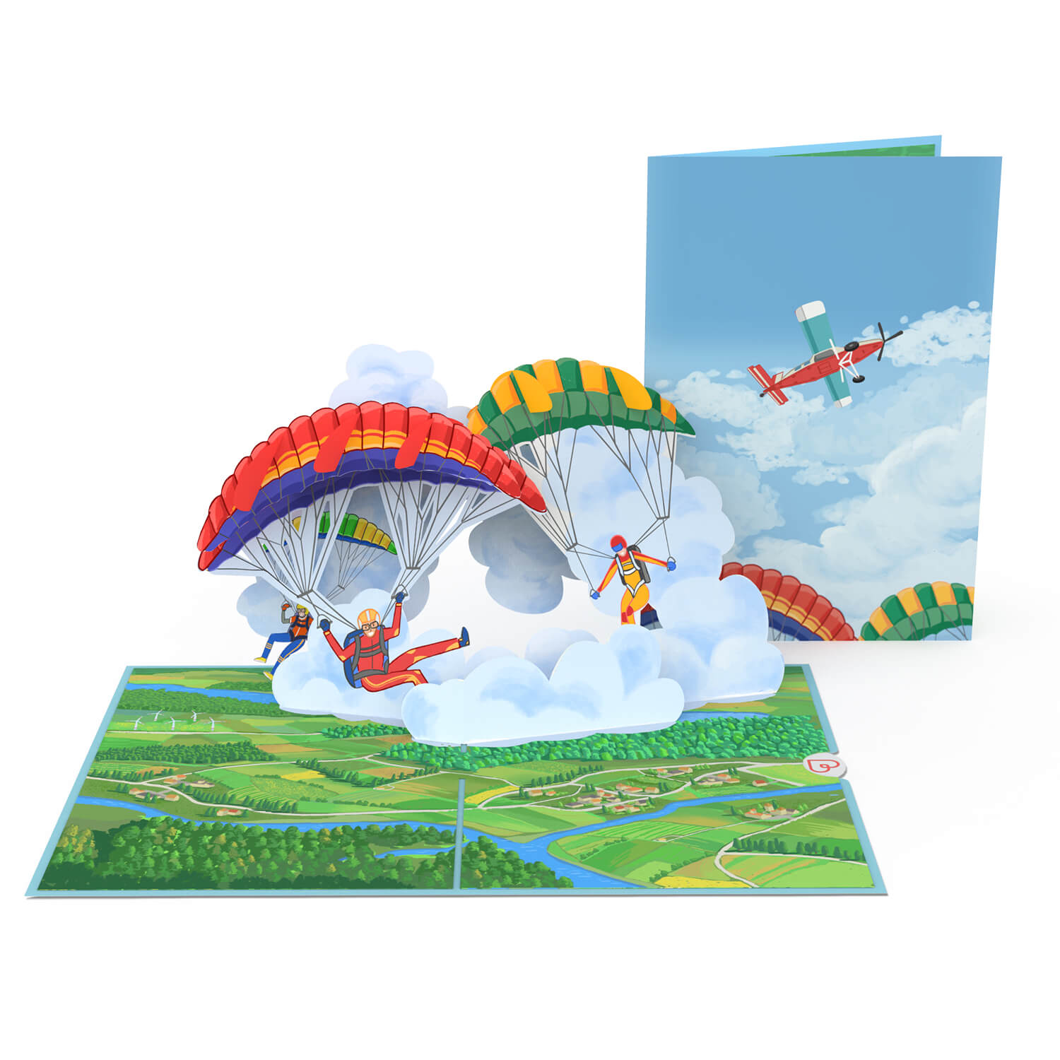 Paragliding Pop-Up Card