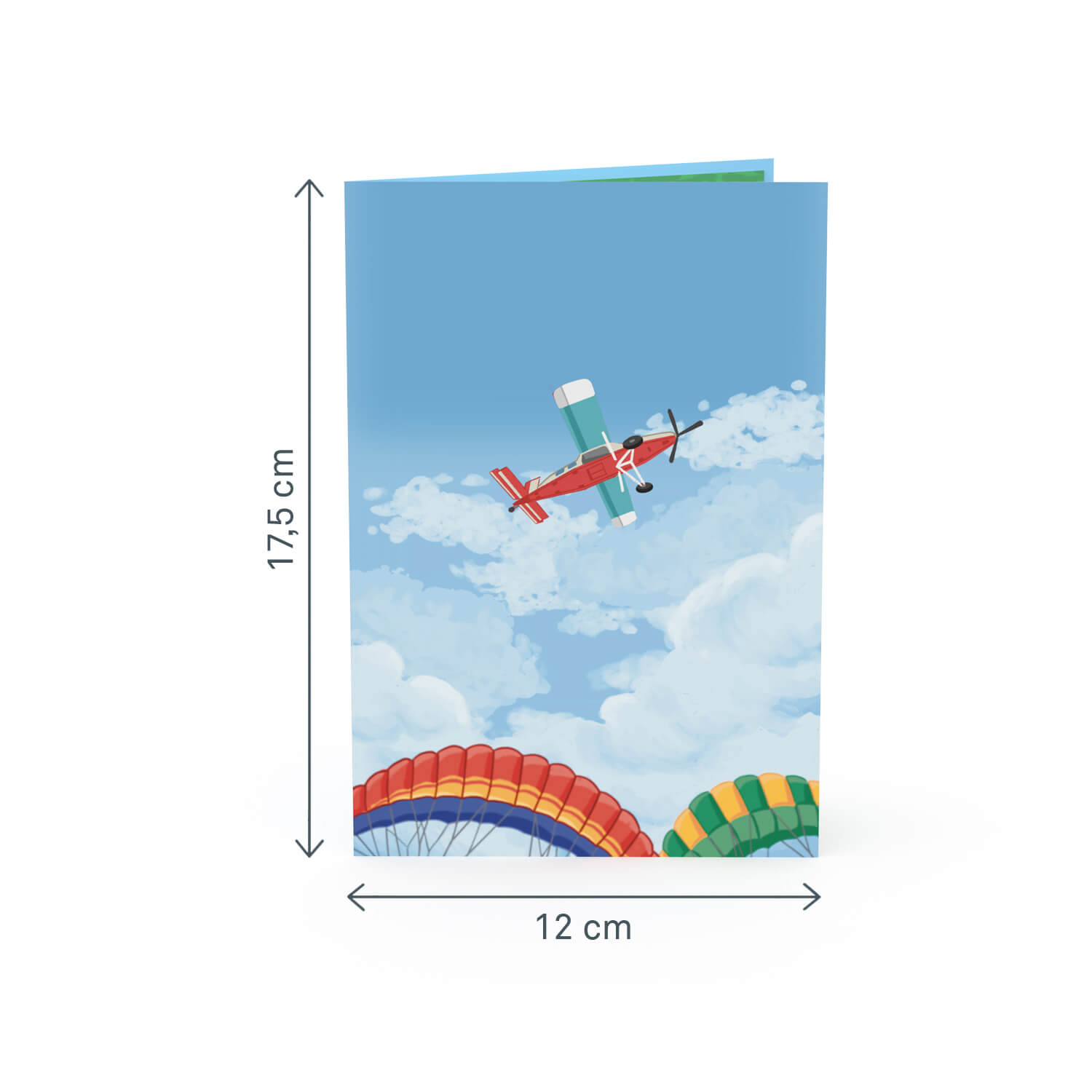 Paragliding Pop-Up Card