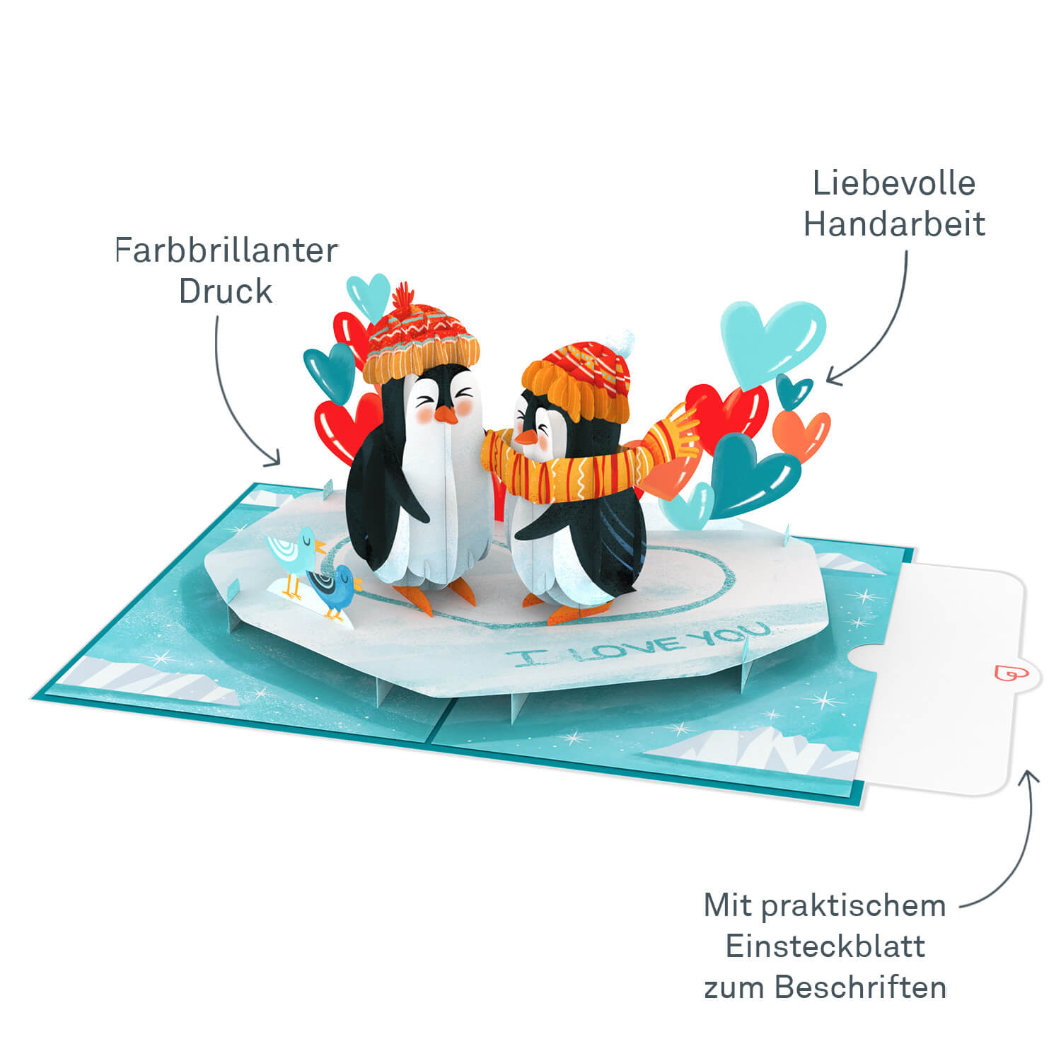 Penguin Love Pop-Up Card