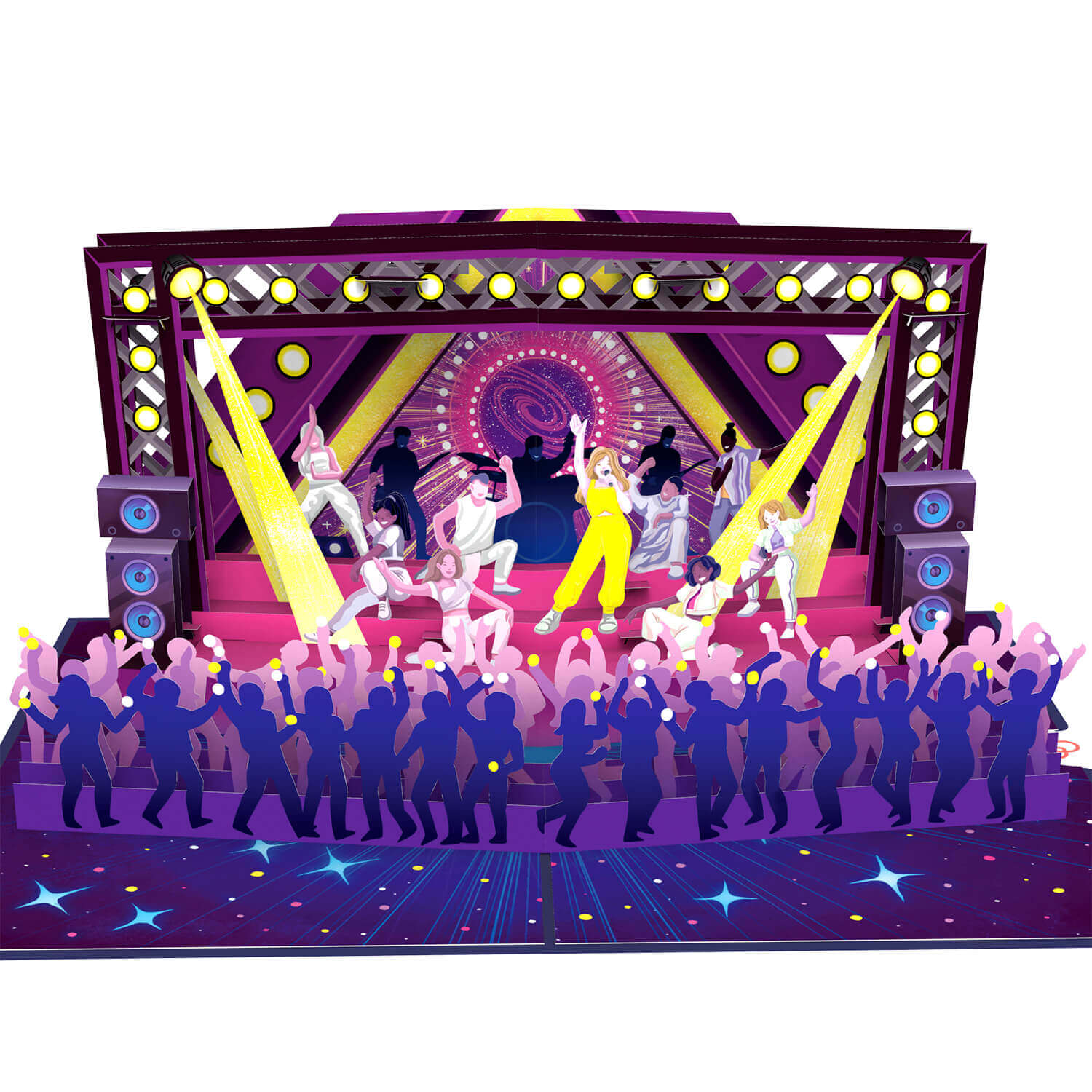 Pop Concert Pop-Up Card