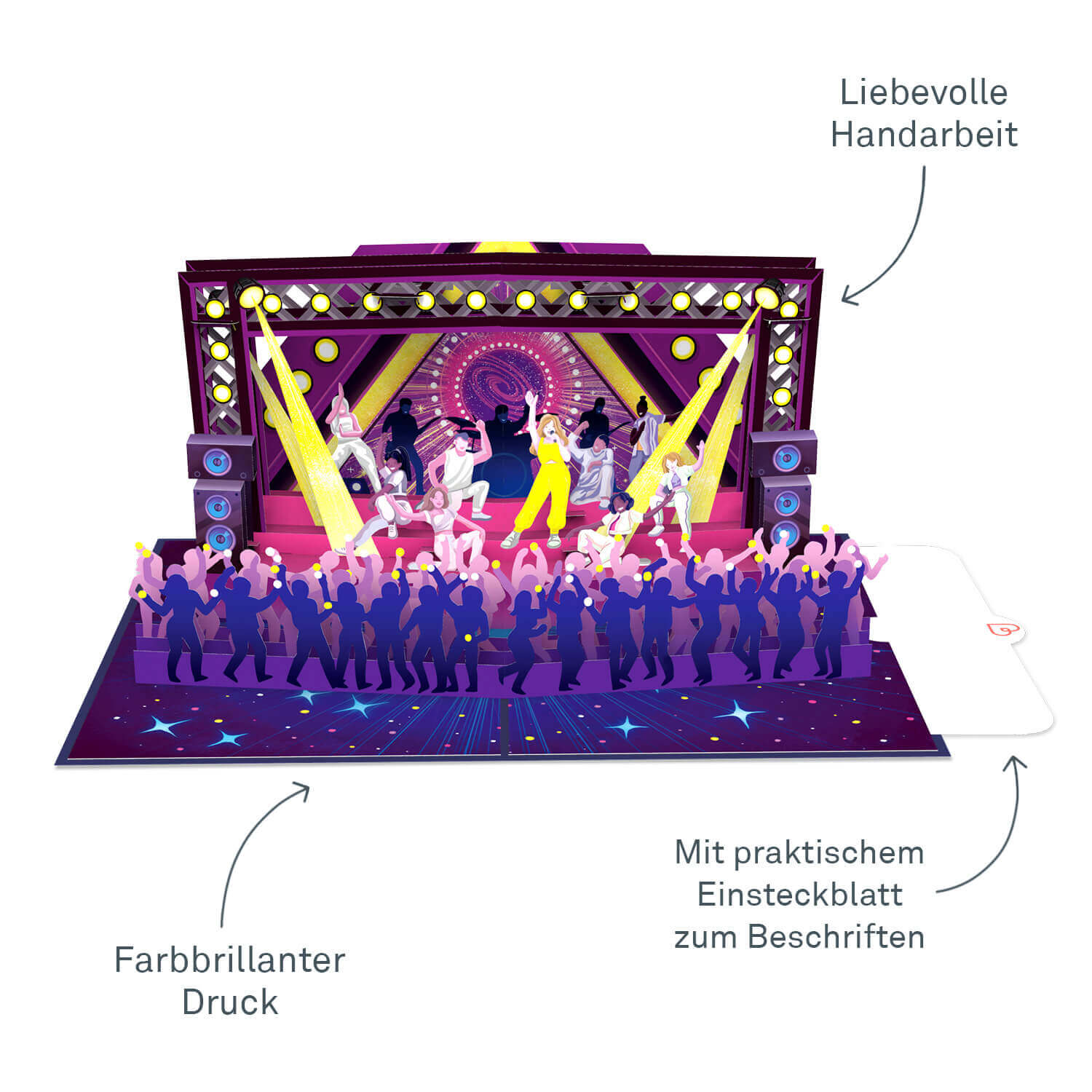 Pop Concert Pop-Up Card