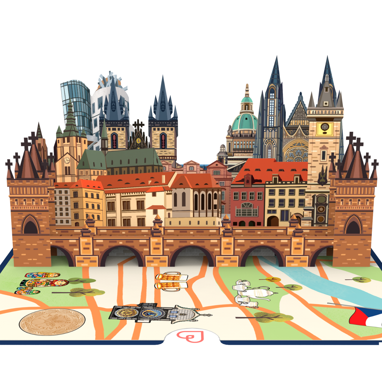 Prague Pop-Up Card