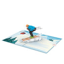 Skier Pop-Up Card