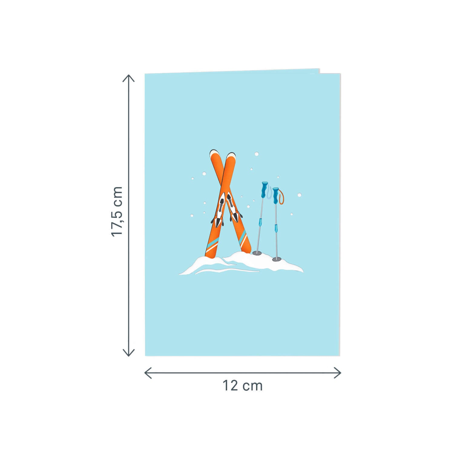 Skier Pop-Up Card