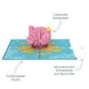 Sparschwein Pop-Up Karte