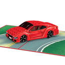 Sports car Pop-Up Card