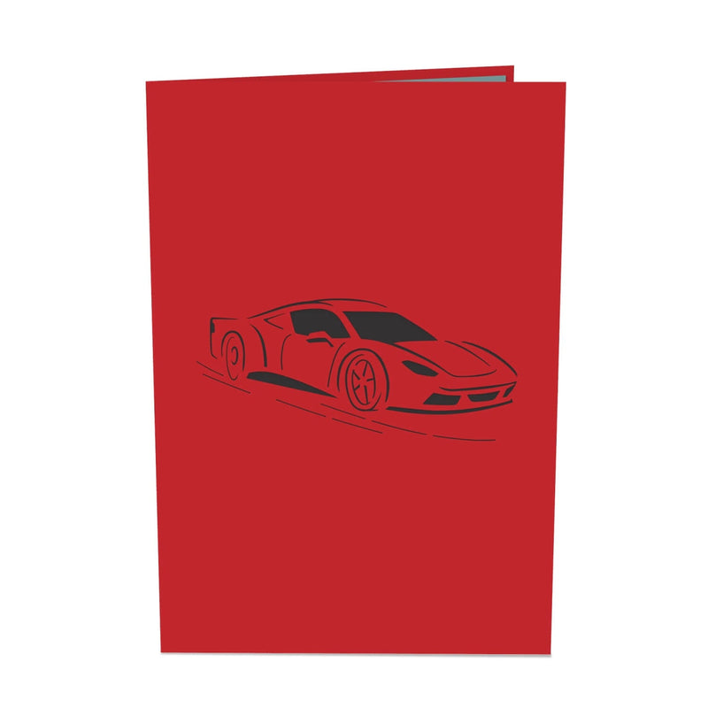 Sports car Pop-Up Card