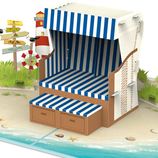 Beach Chair Pop-Up Card