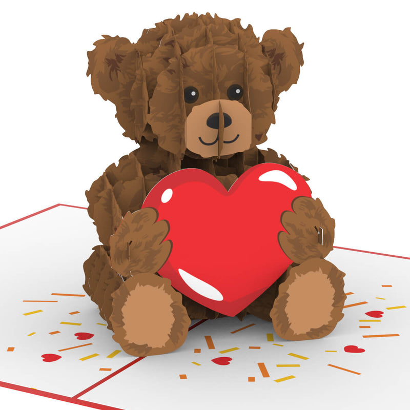 Teddy bear with heart Pop-Up Card