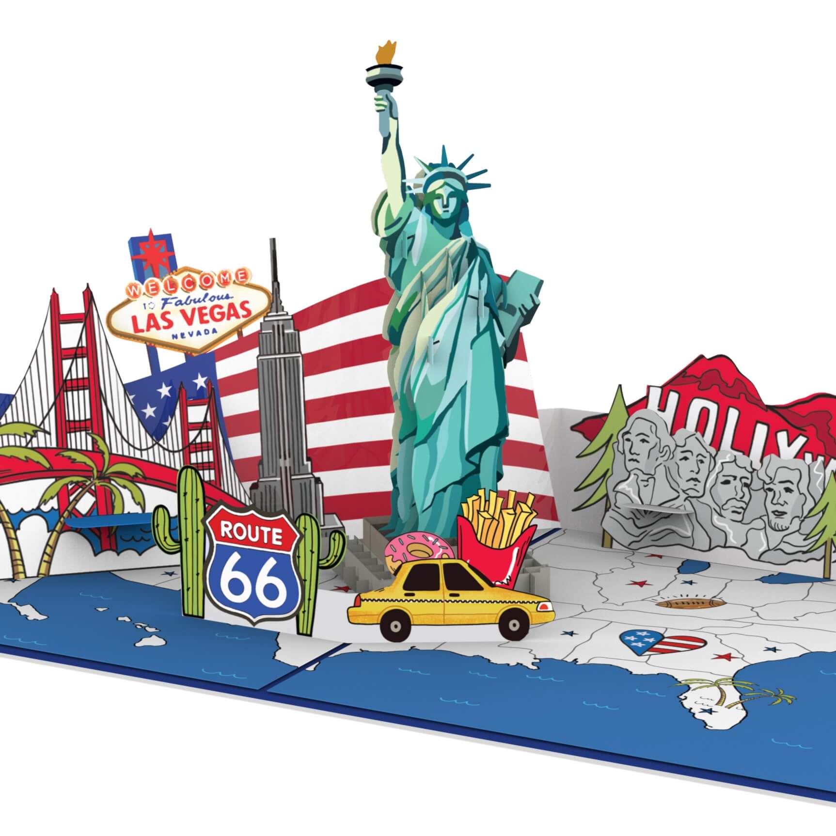 USA Pop-Up Card