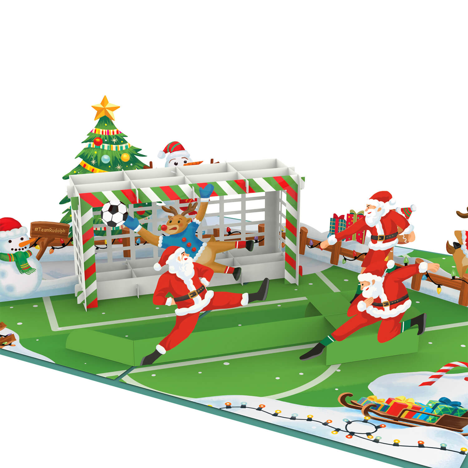 Christmas Football Pop-Up Card