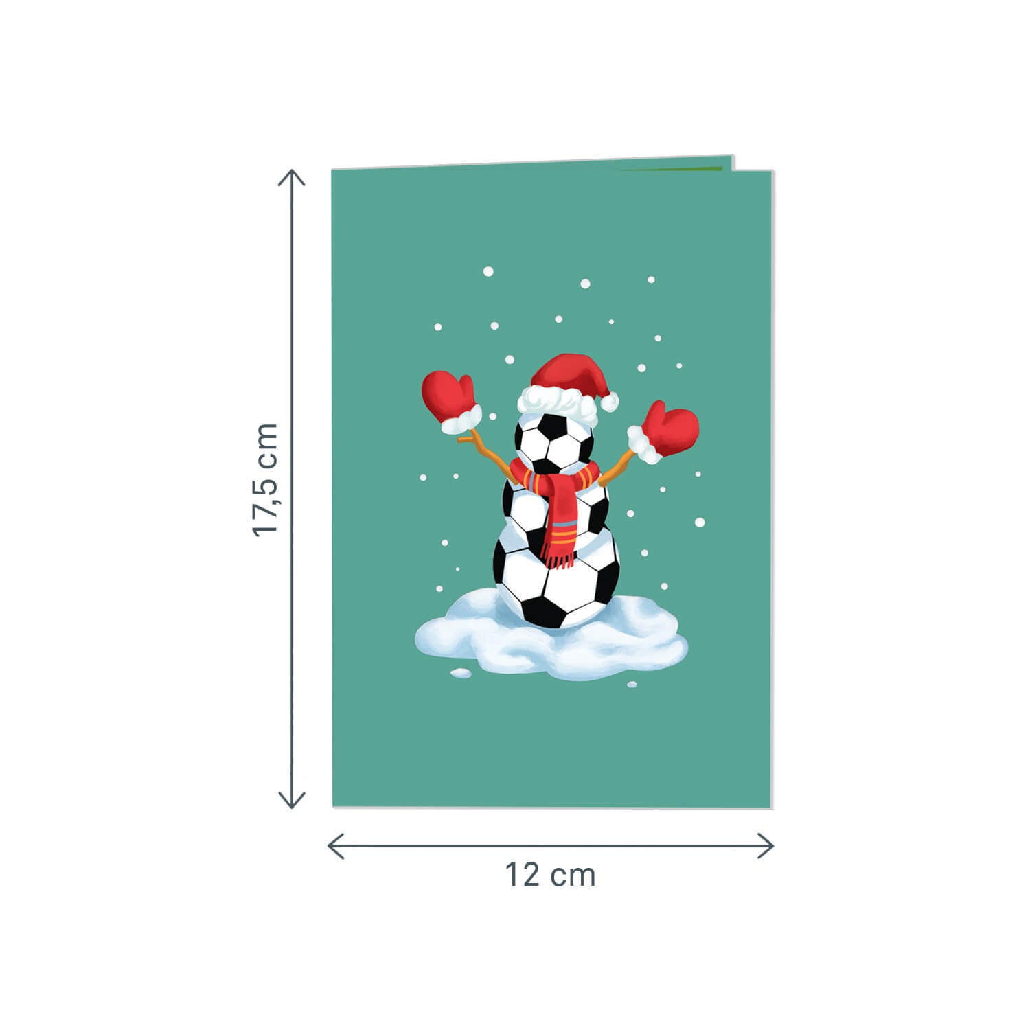 Christmas Football Pop-Up Card