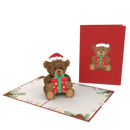 Christmas teddy Pop-Up Card