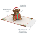 Christmas teddy Pop-Up Card