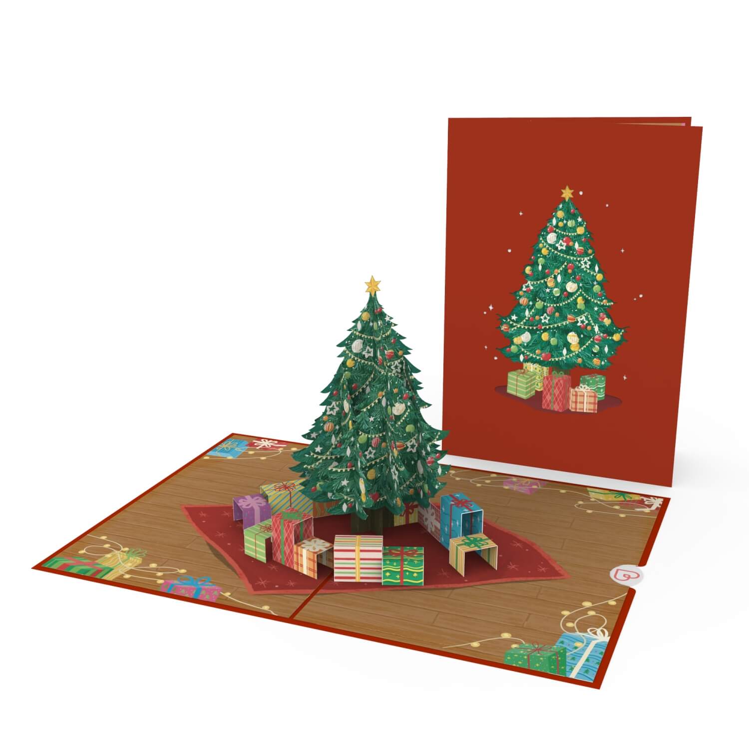 Set of 6 Pop-Up Cards "Christmas Greetings for the Whole Family"