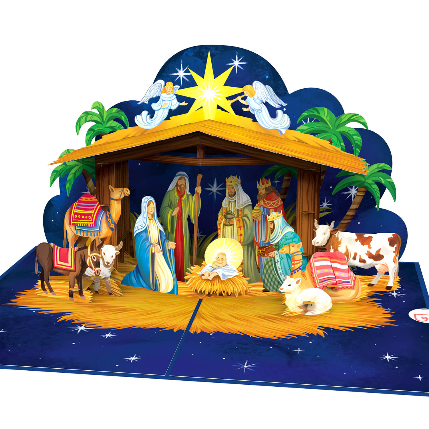 Christmas Nativity Scene Pop-Up Card