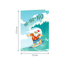 Santa Claus on the Beach Pop-Up Card