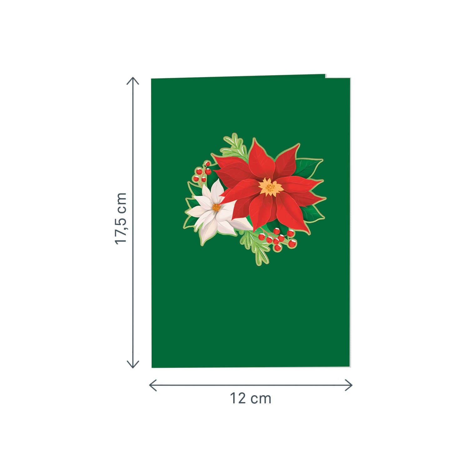 Christmas Poinsettia Pop-Up Card