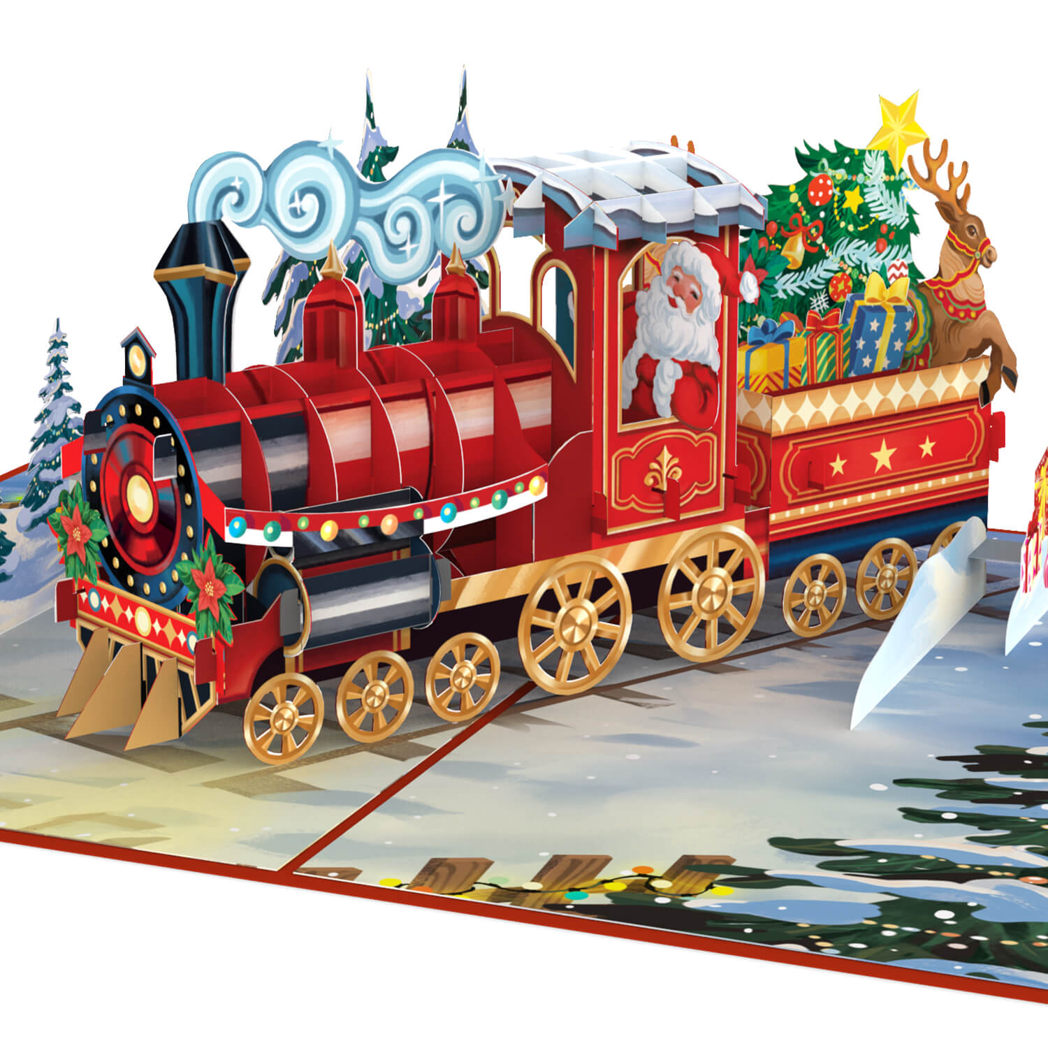 Christmas Train Pop-Up Card