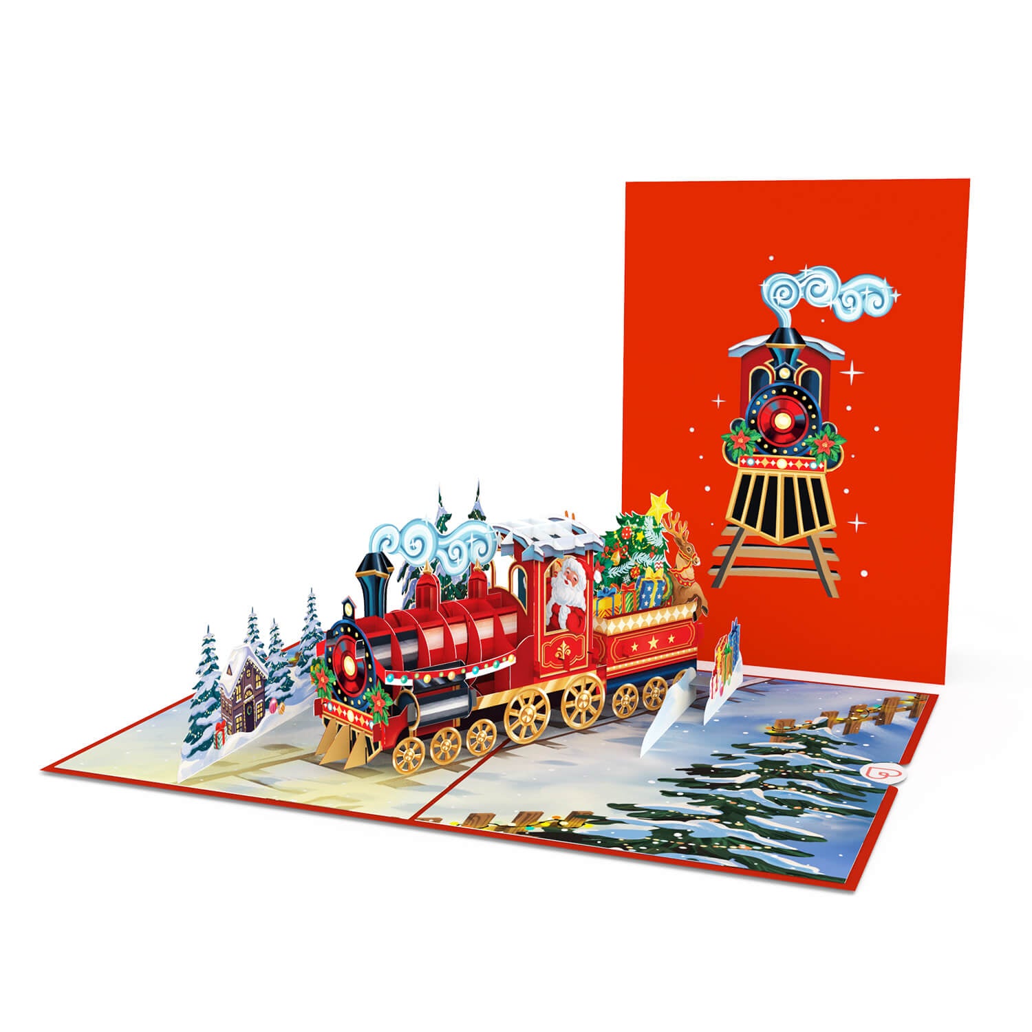 Christmas Train Pop-Up Card