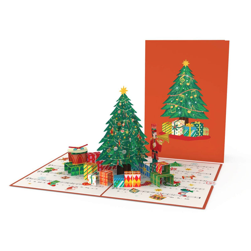 Christmas tree O you merry Pop-Up Card