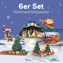 6er Set Pop-Up Karten "Weihnachtsklassiker"