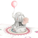 Baby Elephant (Pink) Pop-Up Card