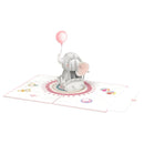Baby Elephant (Pink) Pop-Up Card